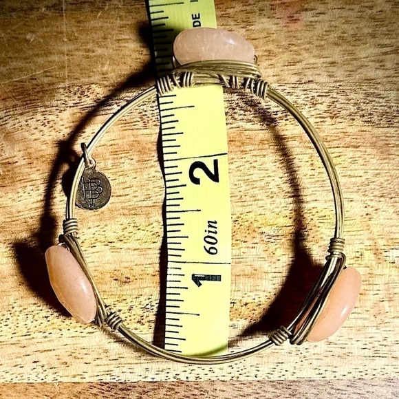 Bourbon and Bowties Bangle Bracelet, Pink stone - Picture 4 of 4